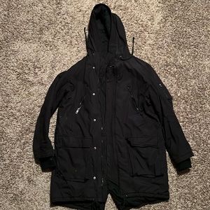 H&M Long Quilted Military Jacket